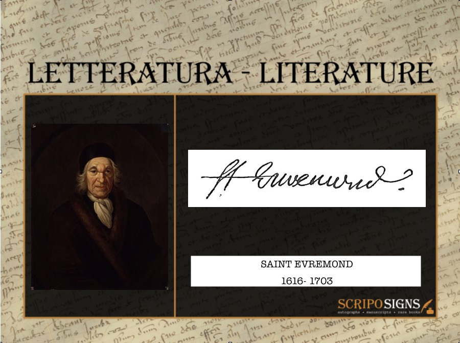 Saint Evremond Charles De Marguetel De Saint Denis