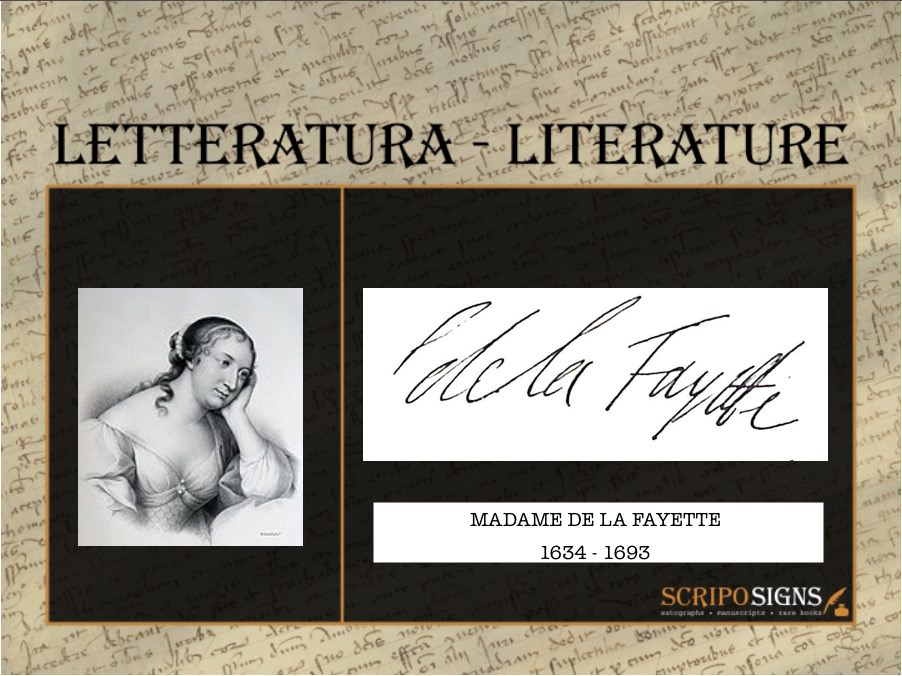 Madame De La Fayette Marie-Madeleine Pioche De La Vergne